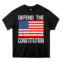 Black Defend the Constitution US Political Protest Tee Heavy Core Tee - minhPixels