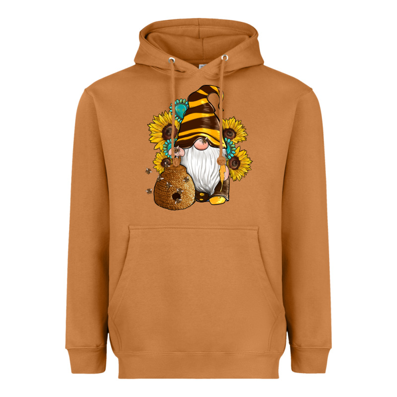 Western Bee Gnomes Beehive Honey Sunflowers Gemstone Heavyweight Hoodie by Artiststas | Teevron