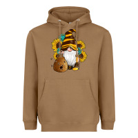 Toasted Coconut western bee gnomes beehive honey sunflowers gemstone Heavyweight Hoodie - Artiststas