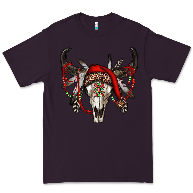 Western Christmas Bull Skull Premium Tee by RanaPortraitStore | Teevron