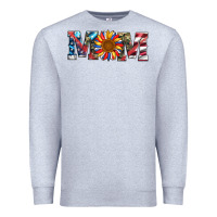 Heather Grey mom with sunflower Premium Sweatshirt - Artiststas