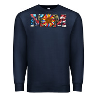 Navy mom with sunflower Premium Sweatshirt - Artiststas