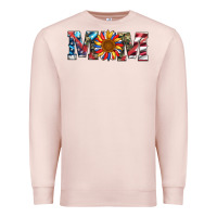 Pale Pink mom with sunflower Premium Sweatshirt - Artiststas