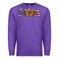 Purple mom with sunflower Premium Sweatshirt - Artiststas