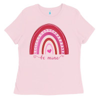 Bubblegum Pink Valentines Day Rainbow Ladies Tee - Bettercallsaul