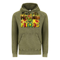 Vintage Olive made with melanin and magic Vintage Hoodie - CowGirlArtShop