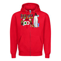 Red Bows and Boos Y'all Zipper Hoodie - CowhideDigitalArt