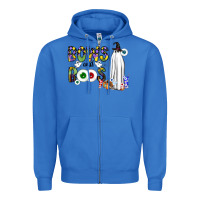True Royal Bows and Boos Y'all Zipper Hoodie - CowhideDigitalArt