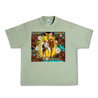 Oil Green aztec tribal horse Urban Heavy Tee - TumblerDesignByShophia