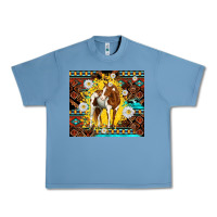 Pebble Blue aztec tribal horse Urban Heavy Tee - TumblerDesignByShophia