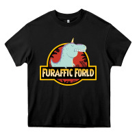 Black Furaffic Forld Heavy Core Tee - minhPixels
