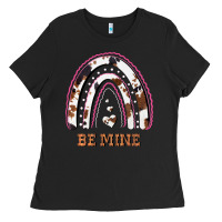 Black Valentines Day Rainbow, Valentines Day Rainbow Cowhide, Ladies Tee - Bettercallsaul