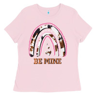 Bubblegum Pink Valentines Day Rainbow, Valentines Day Rainbow Cowhide, Ladies Tee - Bettercallsaul