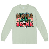 Matcha Mama needs a drink mothers day Long Sleeve Tee - CowGirlArtShop