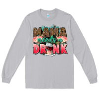 Moon Dust Mama needs a drink mothers day Long Sleeve Tee - CowGirlArtShop