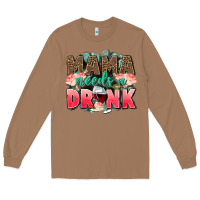 Toasted Coconut Mama needs a drink mothers day Long Sleeve Tee - CowGirlArtShop