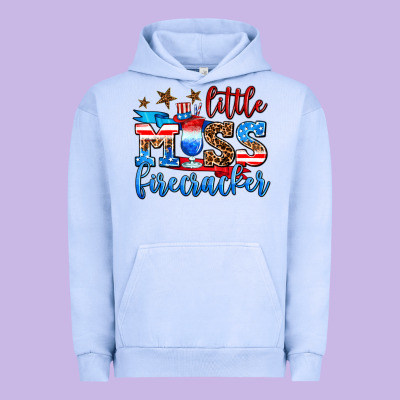 Little Miss Firecracker Urban Hoodie Designed By Adodesignshop