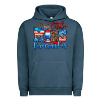 Pigment Midnight Navy little miss firecracker Urban Hoodie - AdoDesignShop