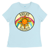 Baby Blue Radiate Positivity Ladies Tee - Bettercallsaul