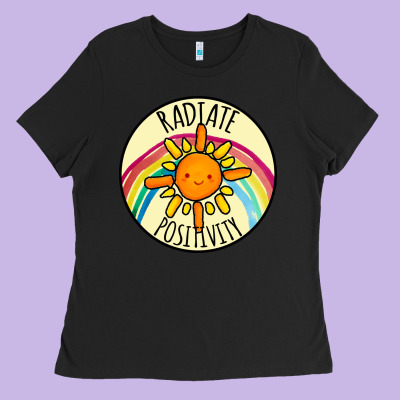 Radiate Positivity Ladies Tee Designed By Bettercallsaul