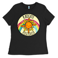 Black Radiate Positivity Ladies Tee - Bettercallsaul
