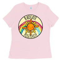 Bubblegum Pink Radiate Positivity Ladies Tee - Bettercallsaul