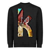 Black farm life alphabet lowercase letters k Heavyweight Sweatshirt - BundleAndBundleShop
