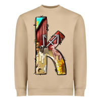 Mushroom farm life alphabet lowercase letters k Heavyweight Sweatshirt - BundleAndBundleShop