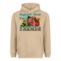Mushroom western support your local farmer Heavyweight Hoodie - Artiststas