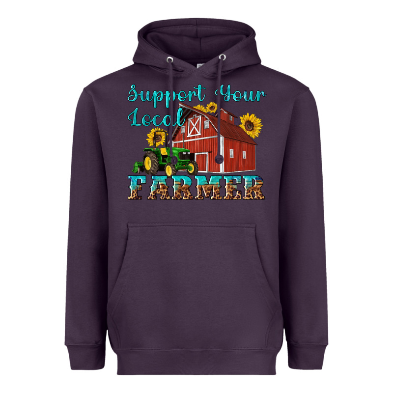 Western Support Your Local Farmer Heavyweight Hoodie by Artiststas | Teevron