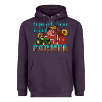 Plum western support your local farmer Heavyweight Hoodie - Artiststas