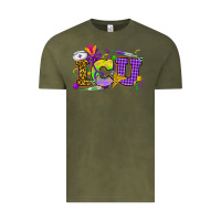 Vintage Olive Mardi Gras ICU Nurse Vintage Tee - HowdyJamesFarm