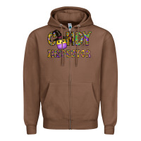 Chestnut Candy Inspector Zipper Hoodie - CowhideDigitalArt