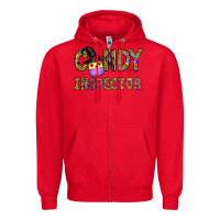 Red Candy Inspector Zipper Hoodie - CowhideDigitalArt
