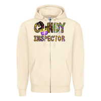 Sandshell Candy Inspector Zipper Hoodie - CowhideDigitalArt