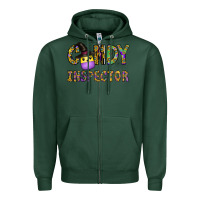 Sports Green Candy Inspector Zipper Hoodie - CowhideDigitalArt