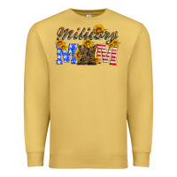 Antique Gold military mom with soldier boots Premium Sweatshirt - Artiststas