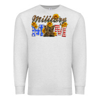 Oatmeal Heather military mom with soldier boots Premium Sweatshirt - Artiststas