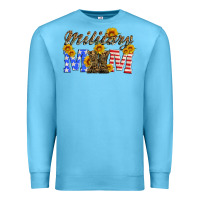 Ocean Blue military mom with soldier boots Premium Sweatshirt - Artiststas