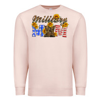 Pale Pink military mom with soldier boots Premium Sweatshirt - Artiststas