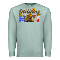 Seafoam military mom with soldier boots Premium Sweatshirt - Artiststas