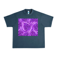 Midnight Navy purple glitter with leopard pattern Urban Heavy Tee - TumblerDesignByShophia