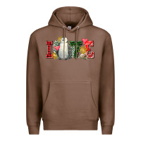 Chestnut christmas penguin love Premium Hoodie - FaDigitalArtStudio