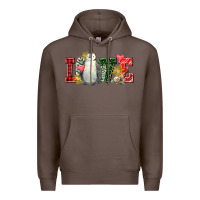 Coffee christmas penguin love Premium Hoodie - FaDigitalArtStudio
