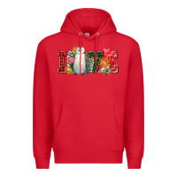 Red christmas penguin love Premium Hoodie - FaDigitalArtStudio
