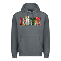 Rock christmas penguin love Premium Hoodie - FaDigitalArtStudio