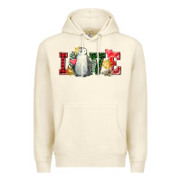 Sandshell christmas penguin love Premium Hoodie - FaDigitalArtStudio