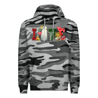Slate Camo christmas penguin love Premium Hoodie - FaDigitalArtStudio
