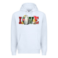 White christmas penguin love Premium Hoodie - FaDigitalArtStudio