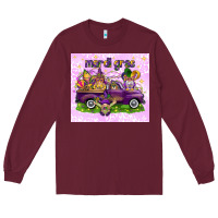 Burgundy Mardi Gras with gnomies tumbler Long Sleeve Tee - HowdyJamesFarm